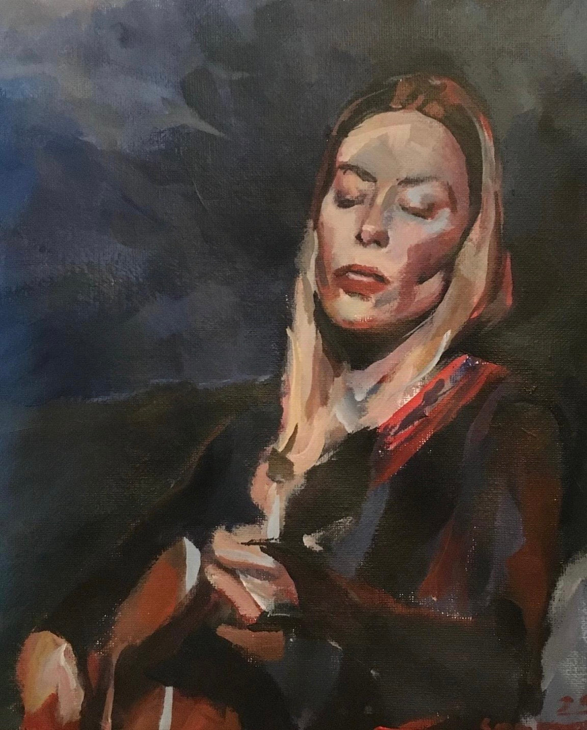 Original Painting of Joni Mitchell reprise